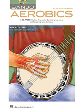 Banjo Aerobics. (A 50-Week Workout Program for Developing, Improving and Maintaining Bajo Technique). For Banjo. Banjo. Softcover with CD. 112 pages. Published by Hal Leonard.

Take your banjo playing to the next level with this fantastic daily resource, providing a year's worth of practice material with a two-week vacation. Banjo Aerobics is for players of all levels – from beginner to advanced – who will benefit from the lessons provided. The accompanying CD features demo tracks for all the examples in the book to reinforce how the banjo should sound. Teaches essential banjo techniques using lots of musical styles, to increase speed and accuracy, and improve dexterity and coordination.