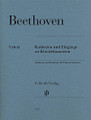 Ludwig van Beethoven - Cadenzas and Lead-Ins for Piano Concertos by Ludwig van Beethoven (1770-1827). Edited by Friedhelm Loesti and Klaus Schilde. For Piano. Henle Music Folios. Softcover. G. Henle #HN1182. Published by G. Henle.

Contains all of Beethoven's surviving cadenzas and lead-ins for piano concertos: both for his own concertos nos. 1-4, for his piano arrangement of the Violin Concerto opus 61 as well as for Mozart's Concerto in D minor K. 466. Based on the musical text of the Beethoven Complete Edition.