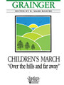 Children's March: Over the Hills and Far Away (Score and Parts). By Percy Aldridge Grainger (1882-1961). Edited by R. Mark Rogers. For Concert Band. Band - Concert Band Music. Southern Music. Grade 4. Duration 7 minutes. Southern Music Company #S673. Published by Southern Music Company.

Percy Grainger's extraordinary scoring skills permeate this classic, carefree work for symphonic band. Children's March: “Over the Hills and Far Away”, originally a piano solo, was orchestrated by the composer while he was a member of the U.S. Coast Guard Artillery Band. It includes two unusual scoring elements for the time - a prominent part for piano (cued in the winds), and brief four-part vocal interludes to be sung by members of the band (or a small chorus ad lib). Grainger believed that the greatest expressivity could be found in the lower instruments of the band (particularly the lower woodwinds), and Children's March includes a liberal and highly specialized use of the bassoons, English horn, bass clarinet and low saxophones. The march was first performed by the renowned Goldman Band in 1919, and was recorded in its original form by the same band with the composer conducting. (Full set includes a vocal score).