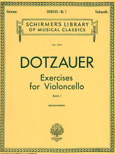 Exercises for Violoncello - Book 1 (Cello Method). By Justus Johann Friedrich Dotzauer. Edited by J Klingenberg. For Cello (Cello). String Solo. 48 pages. G. Schirmer #LB1273. Published by G. Schirmer.

For unaccompanied cello.