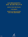 Music for the Piano Volume II (Music of the Sayyids and the Dervishes). By Georges Ivanovich Gurdjieff and Thomas De Hartmann. Arranged by Charles Ketcham, Laurence Rosenthal, and Linda Daniel-Spitz. For Piano (Piano). Schott. Book only. 152 pages. Schott Music #ED7842. Published by Schott Music.

Gurdjieff, born in Kaukasus at the boundary between Armenia and Turkey, developed a philosophical apprenticeship that melds the esoteric knowledge of the East and the scientific thinking of the West. As he traveled many years through Asia and the East, he gathered and recorded melody and ritual dances. His friend and student Thomas de Hartmann processed these to piano pieces.