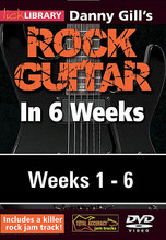 Danny Gill's Rock Guitar in 6 Weeks. (Complete Set (6 DVDs)). By Danny Gill. For Guitar. Lick Library. DVD. Lick Library #RDR0406. Published by Lick Library.

This course is designed to focus your practice towards realistic goals achievable in six weeks. Each week provides you with guitar techniques, concepts and licks to help you play and understand rock guitar playing at a manageable easy to follow pace. The material is presented to you in easy to absorb sections which progress in a sensible logical order. Stick with this course and we guarantee you will improve.
