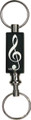 Keychain pull-apart, with a G-Clef design. 