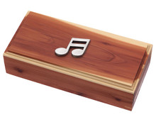 Music Emblem Cedar Box.