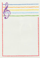 "This cheerful G-Clef memo Pad is the perfect way to leave memos so people know who it came from. This memo pad measures 6.25" tall by 4.40" wide." 