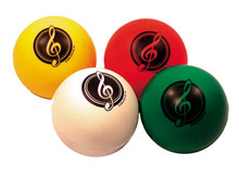 Ease your troubles with this G-Clef stress ball. Assorted colors. 