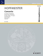 Clarinet Concerto in B-Flat (Clarinet and Piano). By Franz Anton Hoffmeister (1754-1812). Arranged by Alison Copland. For Clarinet, Piano (Clarinet). Schott. Piano Reduction with Solo Part. 40 pages. Schott Music #ED11255. Published by Schott Music.