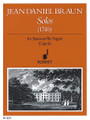 Solos for Bassoon (1740) by Jean Daniel Braun. Arranged by Joruslav Capek. For Bassoon. Schott. 24 pages. Schott Music #ED12237. Published by Schott Music.