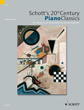 Schott's 20th Century Piano Classics (54 Pieces from Jan). By Various. Arranged by Fritz Emonts and Rainer Mohrs. For Piano (Piano). Schott. Book only. 132 pages. Schott Music #ED9565. Published by Schott Music.

Contents: Unsere Abende (Janàcek) • Violes (Debussy) • Sévère réprimande (Satie) • Wall Street Rag (Joplin) • 2 Préludes, Op. 67 (Scriabin) • Albumblatt (Reger) • Kleine Klavierstücke (Schönberg) • Syncopation (Bartók) • Abend auf dem Lande (Bartók) • Fiesta, Op. 52, No. 7 (Turina) • Der Jongleur (Toch) • Par T.S.F. (Martinu) • La machine à courde (Ibert) • Prélude (Martin) • 2 Visions fugitives, Op. 22 (Prokofiev) • D'un vieux jardin (Boulanger) • Klavierstück Interludium und Fuga tertia (Hindemith) • 3 Klavierstücke (Orff) • Prelude (Gershwin) • Rustica (Rodrigo) • Sentimental Melody (Copland) • Märchen von fernen Ländern (Khachaturian) • Ap agapak, Varriationen über ein baschkirisches Volksleid (Seiber) • Präludium (Shostakovich) • Passacaglia (Fortner) • Präludium, Op. 35, No. 10 (Hessenberg) • Ballad (Pütz) • En cas de succès (Francaix) • Aria (Zimmermann) • Musica Ricercata IV (Ligeti) • 2 Jazz Exercises (Peterson) • Ballade (Henze) • Nocturne III (Killmayer) • Litany (Takemitsu) • Cloud in the Distance (Ichiyanagi) • Hommage à Messiaen (Kröll) • Falscher Chinese (Lachenmann) • 2 Children's Songs (Corea) • Chillan (Erdling) • Die kaputte Schallplatte (Schoenmehl) • Tune for Toru (Turnage) • 2 Miniaturen (Eggert).