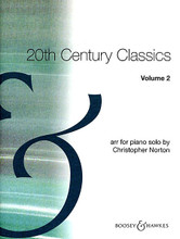 20th Century Classics (Volume Two). By Various. Edited by Christopher Norton. For Piano (Piano). BH Piano. 32 pages. Boosey & Hawkes #M060081064. Published by Boosey & Hawkes.

Contents: This Little Babe (Britten) • The Walk to the Paradise Garden (Delius) • Nimrod (Elgar) • Cello Concerto – theme from First Movement (Elgar) • Venus (Holst) • The Holy Boy (Ireland) • Peter and the Wolf – Peter's Theme and Hunter's Theme (Prokofieff) • Troika (Prokofieff) • March from The Love of Three Oranges (Prokofieff) • Symphony No. 2 – Theme from third movement (Rachmaninoff) • Piano Concerto No. 2 – Theme from third movement (Rachmaninoff) • Symphony No. 5 – Theme from second movement (Shostakovich) • Basse-Danse (Warlock).