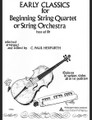 Early Classics for Beginning String Quartet or String Orchestra by Various. For Orchestra, String Quartet (Score & Parts). Music Sales America. Music Sales #BMC13266. Published by Music Sales.