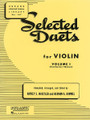 Selected Duets for Violin - Volume 1 (Medium First Position). Arranged by Herman Hummel and Harvey S. Whistler. For Violin, Violin Duet. Ensemble Collection. Grade 3. 40 pages. Rubank Publications #RUBL167. Published by Rubank Publications.

This classic series of duets is recognizable to nearly everyone who has ever studied an instrument. Duet playing is often a student's first form of ensemble experience - technique, tone quality, intonation and balance are introduced as students do one of the things they enjoy most - making music with a friend. And duet playing leads easily and naturally to competent performance in larger ensembles. These volumes written specifically for violin duet are carefully edited and bowed. (Vol. I – First Position [Medium]; Vol. II – First Position [Advanced]).