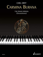 Carmina Burana (Piano). By Carl Orff (1895-1982). Arranged by Eric Chumachenco. For Piano (Piano solo). Schott. Book only. 71 pages. Schott Music #ED8119. Published by Schott Music.

Carl Orff's famous work is expertly transcribed for piano by Eric Chumachenco. Carmina Burana, first performed in 1937, is based on an important collection of thirteenth-century poems found in the monastery of Benediktbeuren. Carl Orff made selections from this collection and in robust and delicate musical colors painted a manifold picture of life. “Everything I have written up to now, and which you have unfortunately printed, you can shred into pulp. My collected works begin with Carmina Burana.” Carl Orff wrote to his publisher after the premiere. And so it was that his work caused a sensation in the whole world and continues to delight people of all cultures.