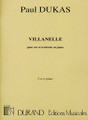 Villanelle. (French Horn and Piano). By Paul Dukas (1865-1935). For French Horn, Orchestra, Piano. Editions Durand. 18 pages. Editions Durand #DF0679700. Published by Editions Durand.

Originally for French Horn and Orchestra, this is a reduction for French Horn and Piano.