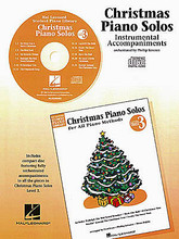 Christmas Piano Solos - Level 3 - CD (Hal Leonard Student Piano Library). Arranged by Phillip Keveren. For Piano/Keyboard. Educational Piano Library. Book 3. CD only. 1 pages. Published by Hal Leonard.

This compact disc correlates directly to the pieces in Christmas Piano Solos Level 3. All track numbers for use with the compact disc are clearly indicated in the book, and are listed on the actual CD as well. These fully–orchestrated accompaniments by Hal Leonard Student Piano Library method author Phillip Keveren are a delightful way to enhance students' lessons, and are a sure way to guarantee practice success.

Whenever we have included CD accompaniments for any series within the Hal Leonard Student Piano Library. The CD format is as follows: each piece has two tracks. The first track is at a practice tempo with the solo piano part, and the second track is at a performance tempo without the piano solo part.