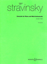 Concerto for Piano and Wind Instruments. (Revised 1950). By Igor Stravinsky (1882-1971). For Piano, Winds (Score). Boosey & Hawkes Scores/Books. Book only. 70 pages. Boosey & Hawkes #M060026331. Published by Boosey & Hawkes.