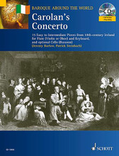 Carolan's Concerto (15 Easy to Intermediate Pieces from 18th-Century Ireland for Flute and Keyboard, optional Cello). By Turlough O'carolan. Edited by Patrick Steinbach. Arranged by Jeremy Barlow. For Flute. Misc. Play Along. Softcover with CD. 40 pages. Schott Music #ED13056. Published by Schott Music.

15 melodies by legendary 18th-century Irish harper Turlough O'Carolan. Varied selection includes characteristic Irish laments, jigs and reels, as well as the baroque-influenced “Carolan's Concerto.” With CD of complete performances and play-along tracks.