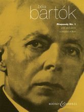 Rhapsody No. 1 (Corrected Edition). By Bela Bartok (1881-1945) and B. Edited by Peter Bartok and Peter Bart. For Violin, Piano Accompaniment (Violin). Boosey & Hawkes Chamber Music. Book only. 22 pages. Boosey & Hawkes #M060116506. Published by Boosey & Hawkes.