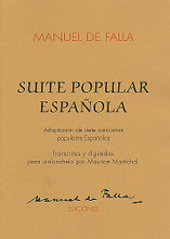 Suite Populaires Espagnole. (for Cello and Piano). By Manuel de Falla (1876-1946). For Cello, Piano Accompaniment. Music Sales America. Romantic. 34 pages. Union Musical Ediciones #UMF1014. Published by Union Musical Ediciones.

Arranged by Marechal.