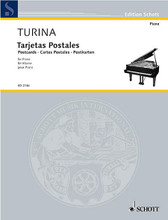 Cartes Postales. (Piano). By Joaquin Turina (1882-1949), Joaquín Turina, and Joaqu. For piano. Schott. 20 pages. Schott Music #ED2146. Published by Schott Music.