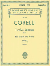 Twelve Sonatas, Op. 5 - Volume 2 (Violin and Piano). By Arcangelo Corelli (1653-1713). Edited by G Jensen. For Piano, Violin (Violin). String Solo. 52 pages. G. Schirmer #LB1904. Published by G. Schirmer.
Product,60526,Sonata in F Minor (Piano Solo)"