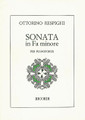 Sonata in F Minor. (Piano Solo). By Ottorino Respighi (1879-1936). For Piano. Piano Large Works. 24 pages. Ricordi #R134200. Published by Ricordi.

A newly published piece by the composer of The Pines of Rome. In three movements: Allegro • Lento • Allegretto.