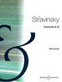 Concerto in D. (for String Orchestra). By Igor Stravinsky (1882-1971). For Orchestra (Full Score). Boosey & Hawkes Scores/Books. 34 pages. Boosey & Hawkes #M060026317. Published by Boosey & Hawkes.