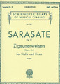 Zigeunerweisen - 'Gypsy Aire', Op. 20 - Violin/Piano (Violin and Piano). By Pablo de Sarasate (1844-1908). Edited by P Mittell. Arranged by Philipp Mittell. For Piano, Violin (Violin). String Solo. Classical Period. Difficulty: medium-difficult. Performance part (includes separate pull-out violin part). Solo part and piano accompaniment. Opus 20. 13 pages. G. Schirmer #LB1064. Published by G. Schirmer.