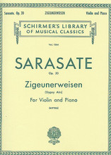 Zigeunerweisen - 'Gypsy Aire', Op. 20 - Violin/Piano (Violin and Piano). By Pablo de Sarasate (1844-1908). Edited by P Mittell. Arranged by Philipp Mittell. For Piano, Violin (Violin). String Solo. Classical Period. Difficulty: medium-difficult. Performance part (includes separate pull-out violin part). Solo part and piano accompaniment. Opus 20. 13 pages. G. Schirmer #LB1064. Published by G. Schirmer.