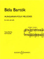 Hungarian Folk Melodies (for Violin and Cello). By Bela Bartok (1881-1945) and B. Edited by Karl Kraeuter. For Cello, Violin, String Duet. Boosey & Hawkes Chamber Music. 16 pages. Boosey & Hawkes #M060070174. Published by Boosey & Hawkes.

Includes two performance scores.