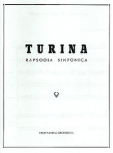 Turina Rapsodia Sinfonica F/s by Joaquin Turina (1882-1949). For Orchestra. Music Sales America. Classical. 26 pages. Union Musical Ediciones #UME16696. Published by Union Musical Ediciones.