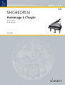 Hommage. (Four Pianos Score). By Rodion Shchedrin (1932-). For Four Pianos. Piano Ensemble. Playing score. 56 pages. Schott Music #ED20198. Published by Schott Music.

First performance 20 September 2006, Oslo. Duration: 15 minutes.