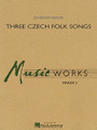 Three Czech Folk Songs arranged by Johnnie Vinson. For Concert Band. MusicWorks Grade 2. Grade 2. Score and parts. Published by Hal Leonard.

The folk music of Czechoslovakia has often served as a fertile source of material and inspiration for composers and arrangers. This work is a setting of three traditional Czech melodies displaying a wide range of moods and styles. Walking At Night alternates between a beautiful slow melody and a lively dance theme. Meadows Green is an expressive ballad superbly scored for all sections of the band. The suite concludes in grand fashion with a spirited rendition of the familiar Spring, The Madcap.