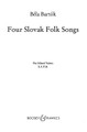 Four Slovak Folk Songs. (SATB and Piano). By Bela Bartok (1881-1945) and B. For Choral, Chorus, Piano (SATB). BH Large Choral. 16 pages. Boosey & Hawkes #M060011764. Published by Boosey & Hawkes.

Text in Slovak, Hungarian, German and English.