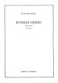 Credo. (1964 Version). By Igor Stravinsky (1882-1971). For Choral, Chorus (SATB). Boosey & Hawkes Sacred Choral. 12 pages. Boosey & Hawkes #M060026997. Published by Boosey & Hawkes.

Text in Russian.