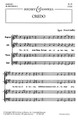 Credo by Igor Stravinsky (1882-1971). For Choral, Chorus (SATB). Boosey & Hawkes Sacred Choral. Boosey & Hawkes #M060026362. Published by Boosey & Hawkes.

Text in Latin.

Minimum order 6 copies.
