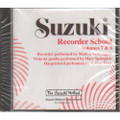 Suzuki Recorder School CD, Volumes 7 & 8 - Alto / Soprano.