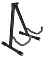 A-Frame Guitar Stand. (Heavy-Duty). For Guitar. Accessory. General Merchandise. Hal Leonard #ASTA. Published by Hal Leonard.

This heavy-duty A-frame guitar stand is easy and fast to set up with a security lock feature. It is equipped with a quick-release lever and foam rubber padding. Black finish. Adjustable height 16.5″ to 13″.