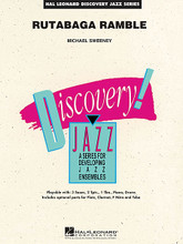 Rutabaga Ramble by Michael Sweeney. For Jazz Ensemble (Score & Parts). Discovery Jazz. Grade 1.5. Published by Hal Leonard.

From the opening finger snaps, bass groove, sultry sax line, and brass punches, your band is in for a treat with this one. A silky smooth middle section provides contrast before returning to the minor shuffle feel. There are plenty of solo options with written samples provided for all instruments.