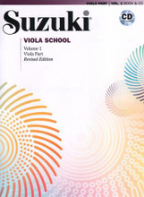 Suzuki Viola School - Viola Bk 1 w/ Preucil CD.
Contents: Twinkle Variations -- French Folk Song -- Lightly Row -- Song of the Wind -- Go Tell Aunt Rhody -- O Come Little Children -- May Song -- Bayly/Long, Long Ago -- Suzuki/Allegro -- Suzuki/Perpetual Motion -- Suzuki/Allegreto and Andantino -- Bohemian Folk Song -- Suzuki/Etude -- Bach/Minuets 1, 2 and 3 -- Schumann/The Happy Farmer (from Album for the Young, Op. 68) -- Gossec/Gavotte- - Practice Suggestions (Preucil).