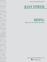 Rising. (Flute and String Quartet). By Joan Tower (1938-). Score & Parts. Ensemble. Associated Music Publishers, Inc #AMP 8271. Published by Associated Music Publishers, Inc. 