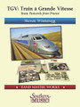 TGV (Train á Grande Vitesse) from Postcards from France by Steven Winteregg. For Concert Band (Score & Parts). Southern Music. Grade 4. Southern Music Company #S936CB. Published by Southern Music Company.

This exciting work follows a ride on the TGV, France's “bullet train.” It opens with the sounds of a French railway station and parallels a journey with various accelerations and speed shifts. (Grade 4) Dur: 3:00.