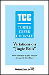 Variations on Jingle Bells by John Pierpont. Arranged by Mark Hayes. For Choral. Shawnee Press. CD only. Shawnee Press #CD0115. Published by Shawnee Press.

You've not heard Jingle Bells until you've heard this showstopper by arranger Mark Hayes. Perfect for school choirs, community choruses, or church Christmas pageants, the energy in this piece never stops. The opening features mixed meters and a driving orchestral track with bells everywhere! Next, Hayes sets this favorite holiday tune in waltz style with comical lyrics, a big-band jazz chorus, and a tongue-in-cheek classical section complete with an operatic soprano solo fit for the most demanding diva! The final chorus showcases the men on the melody with the women jingle-jangling in the treble register, all at a presto tempo. AVAILABLE: SATB; SAB; TTBB; Orchestration; Handbell Part; Accomp/Perf CD.
