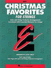 Christmas Favorites - String Bass (String Bass). Arranged by Lloyd Conley. For String Bass, Orchestra. Hal Leonard Essential Elements String Method. Christmas. Difficulty: easy-medium. Bass solo songbook (no accompaniment). 24 pages. Published by Hal Leonard.

A collection of Christmas arrangements which can be played by the entire string group or by individual soloists with optional CD accompaniment (sold separately). Each song is correlated with a specific level in the Essential Elements Method books.