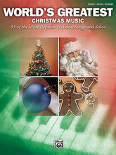 World's Greatest Christmas Music. (World's Greatest Series). By Various. For Piano/Vocal/Guitar. P/V/C Mixed Folio; Piano/Vocal/Chords. MIXED. Christmas; Winter. Softcover. 232 pages. Hal Leonard #33492. Published by Hal Leonard.

The title of the “World's Greatest” series says it all! These giant songbooks contain dozens of the world's most beloved songs, assuring a lifetime of enjoyment for music makers of all ages! Now you can enjoy these top-notch collections in professional arrangements for piano, voice and guitar.