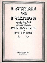 I Wonder as I Wander (High Voice in C Minor). By John Jacob Niles (1892-1980). Edited by L Horton. For Piano, Vocal. Vocal Solo. Christmas. 8 pages. G. Schirmer #ST40669. Published by G. Schirmer.
Product,61204,Do You Hear What I Hear? -  Piano Solo"