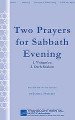 Two Prayers for Sabbath Evening by Joshua Fishbein. For Choral (SATB). Transcontinental Music Choral. 40 pages. Transcontinental Music #993489. Published by Transcontinental Music.

The winning composition from the GTM Young Composer Award in 2012, this two-movement work by Joshua Fishbein includes settings of V'shamru and Oseh Shalom. A more challenging piece for choirs that want to explore something new and original.