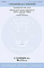 I Wonder As I Wander by John Jacob Niles (1892-1980). Arranged by Carolyn Jennings. Choral. Christmas. 8 pages. Published by G. Schirmer.

Stunning in its simplicity, this unaccompanied setting of the plaintive John Jacob Niles song is breathtaking!

Minimum order 6 copies.