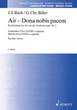 Air - Dona Nobis Pacem (SATB Choir a cappella). By Johann Sebastian Bach (1685-1750). Arranged by Georg Christoph Biller. Choral. Octavo. 4 pages. Schott Music #C55510. Published by Schott Music.
Product,61409,Lightly Latin (Score & Parts)"