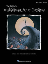 Tim Burton's The Nightmare Before Christmas. (Big-Note Piano). By Danny Elfman. For Piano/Keyboard. Big Note Songbook. Softcover. 72 pages. Published by Hal Leonard.

11 selections from the 1993 Christmas movie hit from Tim Burton and Disney, arranged in our unique big-note piano notation for beginning pianists: Finale/Reprise • Jack's Lament • Jack's Obsession • Kidnap the Sandy Claws • Making Christmas • Oogie Boogie's Song • Poor Jack • Sally's Song • This Is Halloween • Town Meeting Song • What's This?